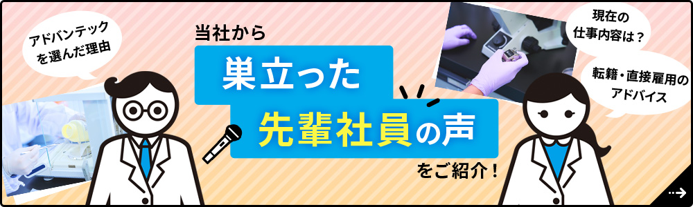 当社から巣立った先輩社員の声をご紹介！